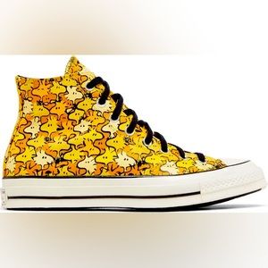 Converse Limited-edition Peanuts Chuck 70 High-Top Shoes Yellow